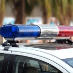 Red and Blue Lightbar of a Police Car